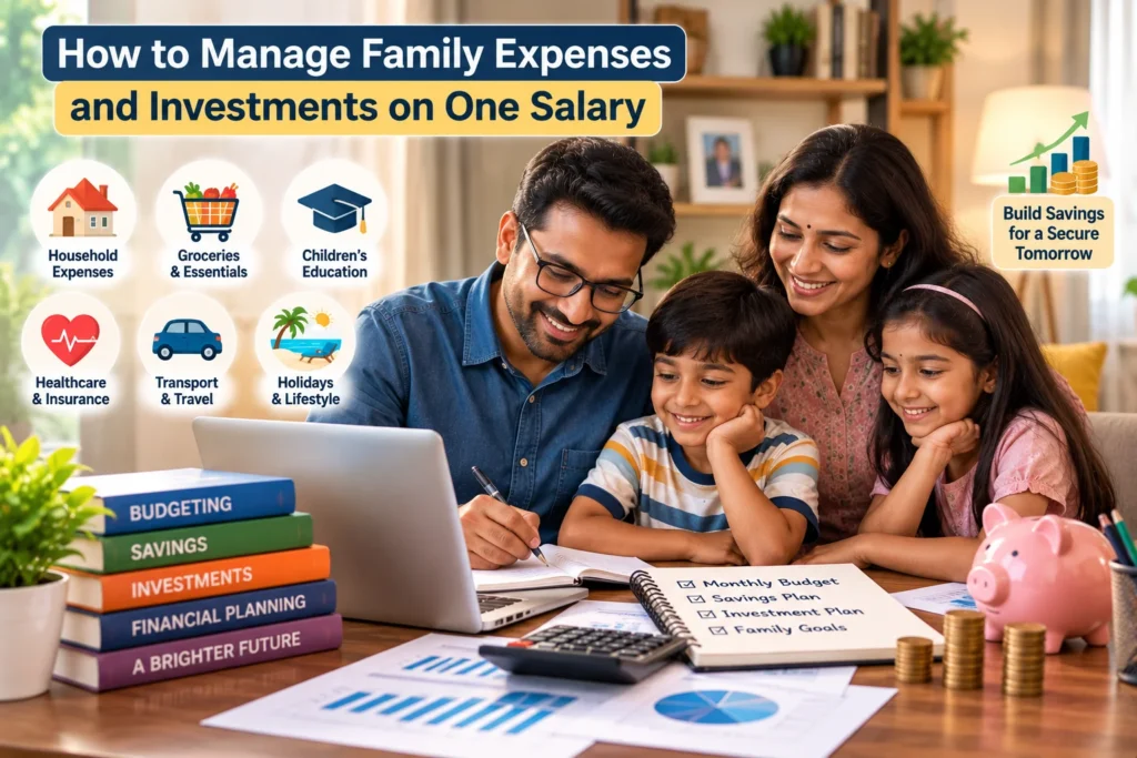 How to manage family expenses and investments on one salary