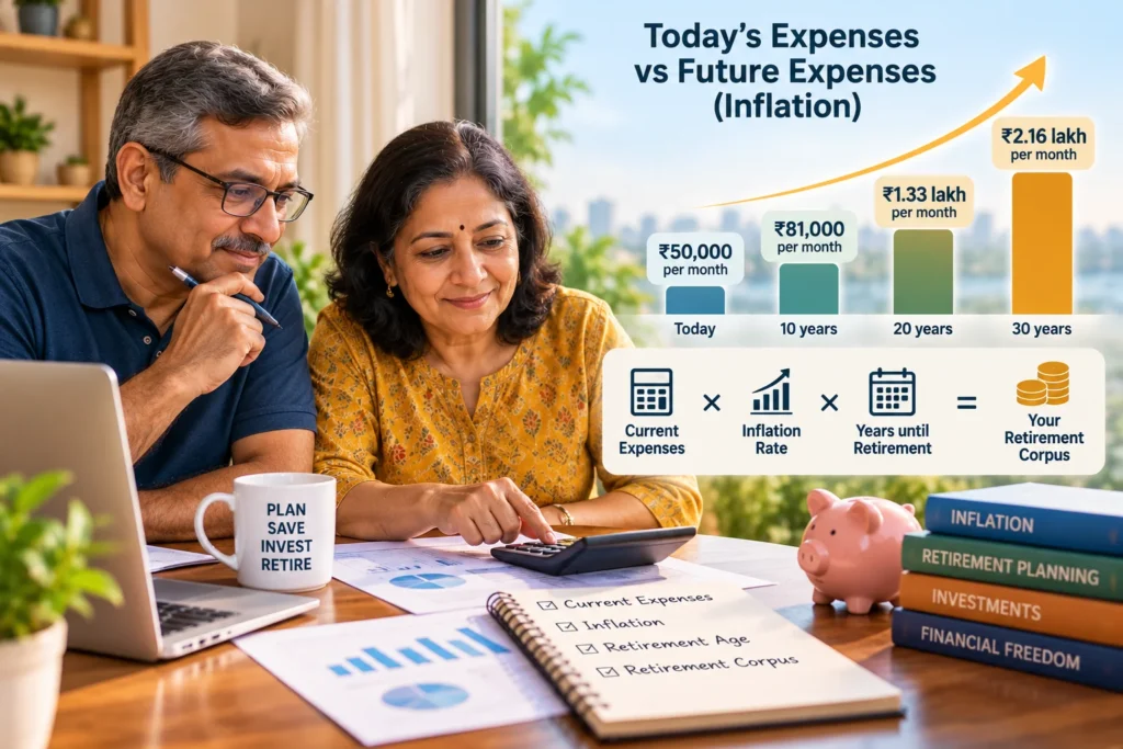 How to calculate your retirement corpus using inflation