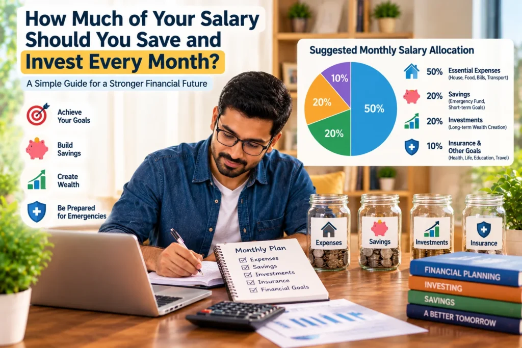 How much of your salary should you save and invest every month